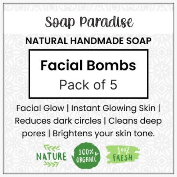 Menthol Facial Bombs (Pack of 5) - Picture 5 of 6